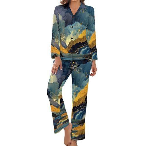 Ensemble de pyjama femme grande taille vêtement de nuit doux de printemps