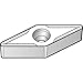 WIDIA VBMT331 WP15CT Victory VBMT High Performance Turning Inserts, Carbide, 0.0156"/0.4 mm Radius, CVD Grade WP15CT