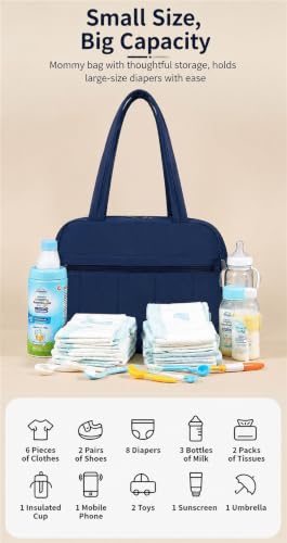Image of Winnies Mommy Bag Diaper Tote Maternity Messenger Bags for Mothers for Travel Gifts for Mom to Be