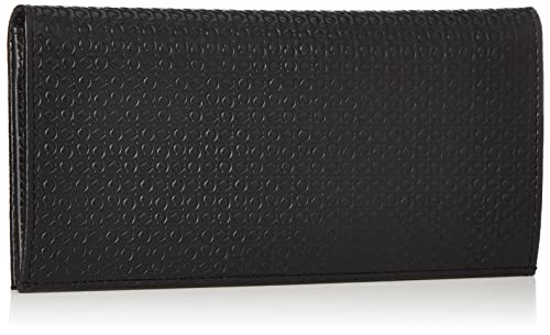 Calvin Klein 31CK19000 Secretary Men's Long Wallet, 31CK190001, Black, black, 【サイズ】約横19×縦9.5×幅2cm2