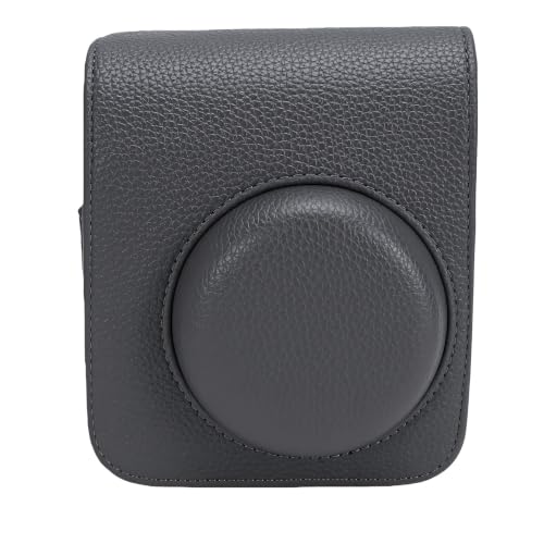 Funda cámara instantánea Mini 41 Fabater bolso gris cuero PU con correa hombro ajustable
