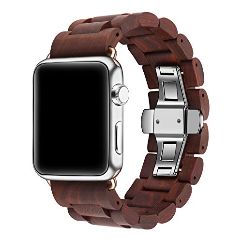 Kinobo Natural Sandalwood Apple Watch Band 42–49mm