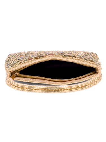 Image of Peora Malti Color Clutch Purses for Women Handmade Evening Handbags Bridal Clutch