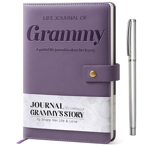 Life Journal of Grammy livre de souvenirs à couverture rigide avec 250 questions