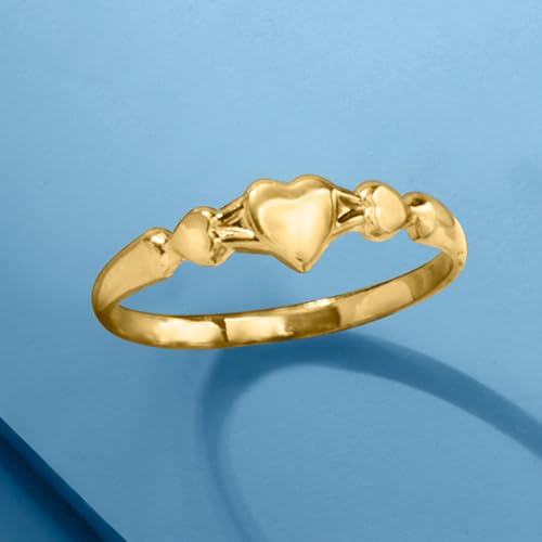 Baby's 14kt Yellow Gold Heart Ring. Size 14
