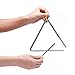 Triangle Instrument 3 Packs 6 7 8 Inch Percussion Instrument Set Hand Percussion Triangles with Striker