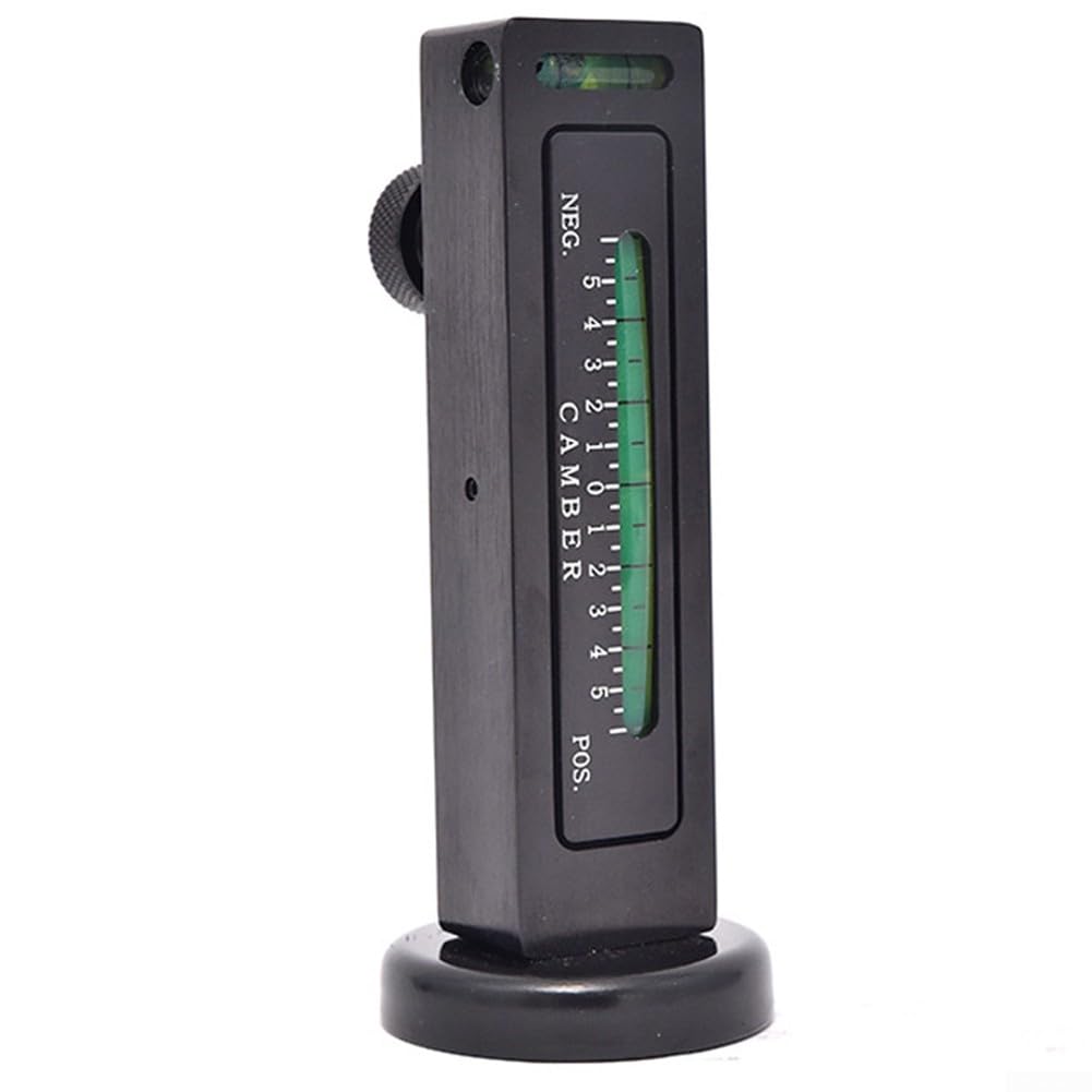 Strumento di misurazione automobilistico della campanatura con la funzione di regolazione magnetica per l'inclinazione del puntone e l'allineamento del perno di Kingpin (argento della lega)