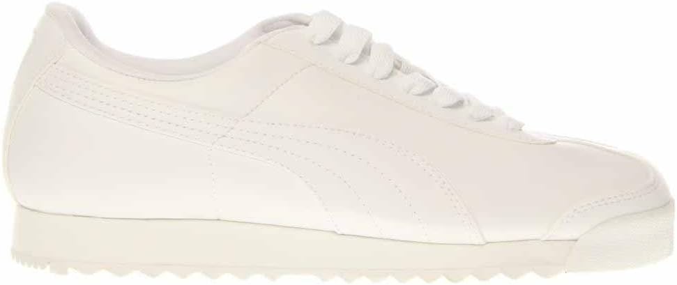 PUMA Men's Roma Basic Fashion Sneaker, White/Light Gray - 13 D(M) US