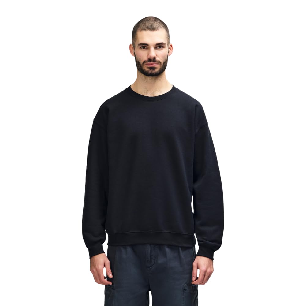 Gildan Men's Big and Tall Fleece Crewneck Sweatshirt, Black XX-Large