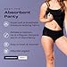 Bambody Absorbent Panties, Period Underwear for Women and Teens - All-Day Long - Overnight Protection- Postpartum, Leakproof - Large - 6 Pack: Black