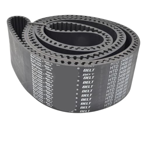 Courroie caoutchouc HTD 8M Lp 2584 crantée 323 dents largeur 60 mm pour poulie de transmission