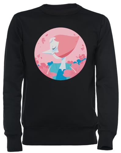 Sweat-shirt noir Portrait de Perles pastel unisexe pour en finir avec les tenues ternes