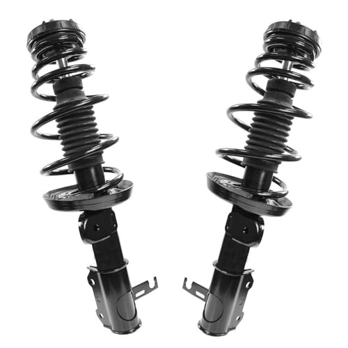 Image of Detroit Axle - 6pc Suspension Kit for 2012-2015 Chevy Volt, 2 Front Struts with Coil Spring Assembly 2 Front Sway Bar End Links 2 Rear Shock Absorbers 2013 2014 Replacement