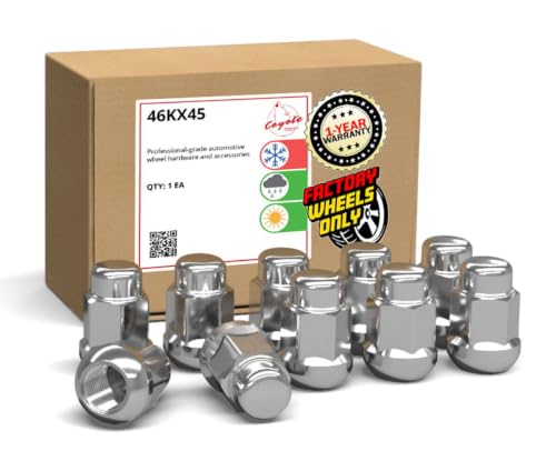 Image of Wheel Accessories Parts 10 Pcs M12x1.5 12x1.5 Thread OEM Style Lug Nuts 1.38 inch Long Chrome 3 /4 inch 19mm Hex Fits Honda CR-V Accord Civic HR-V | Acura TLX ILX | 90381-SV7-A01 | 611-138