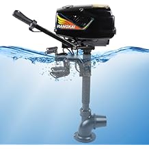 1000W 48V Electric Outboard Motor, Heavy Duty Short Shaft Brushless Trolling Motor, 1HP Electric Boat Outboard Engine, 551.16LbsThrust, Acceleration Start for Fishing, Fiberglass Boats