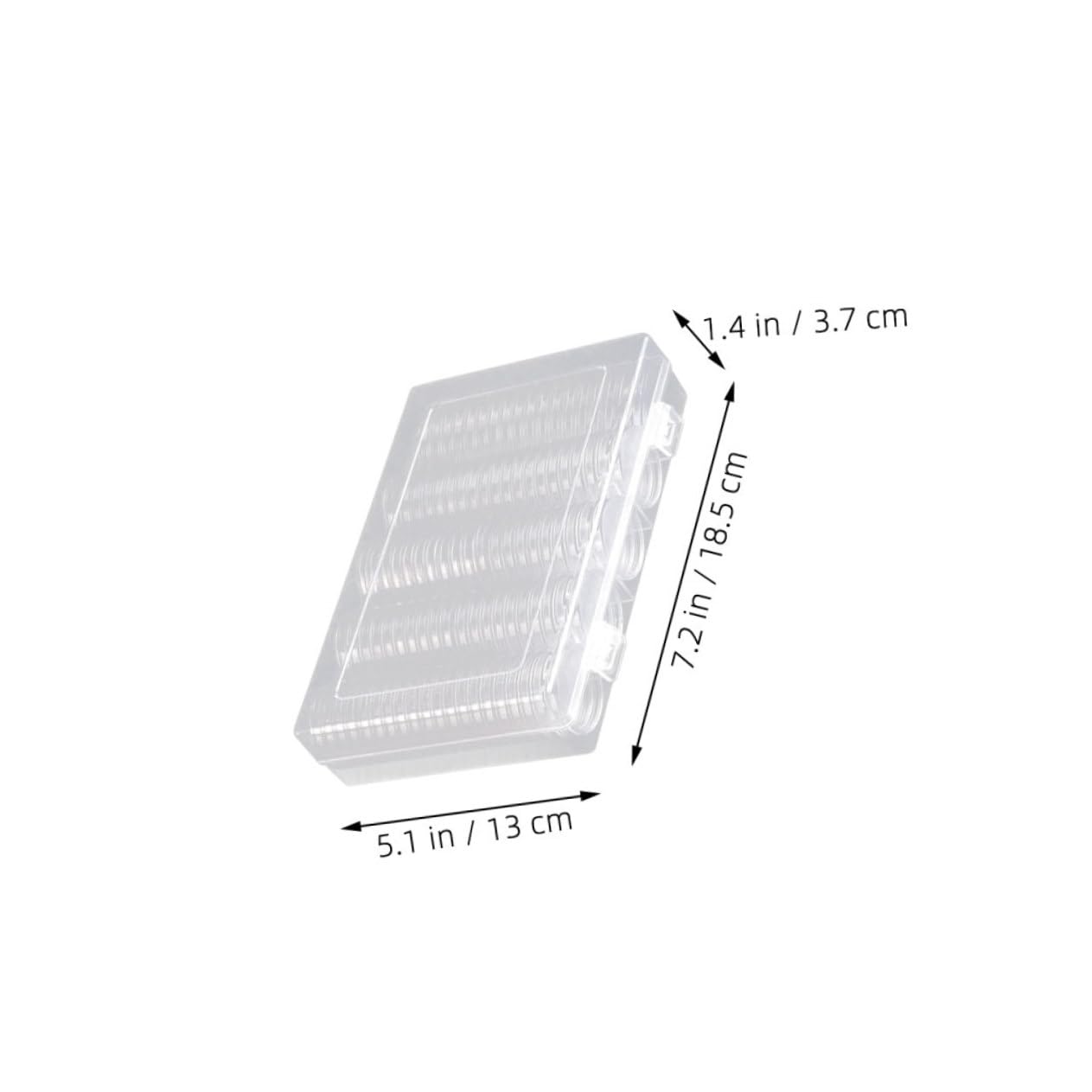 Portamonete per Collezione 2 Set in Plastico per Monete 17/20/25/27/30 Mm