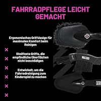 Muc-Off Premium Bürstenset - 3 Reinigungsbürsten für Fahrrad und Mountainbike mit Langlebigen Nylon Borsten und Ergonomischen Gummigriffen für Sanfteren Kontakt mit Material – Fahrrad Reinigungsset – Ansicht 8