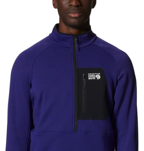 Image of Mountain Hardwear Men's Polartec Power Grid Half Zip Jacket | Stylish and Warm Jacket for All Outdoor Adventures