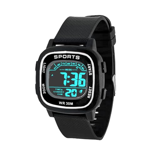 Image of Time Up Digital Dial 2025 Shock-Proof Water & Dust Resistant Alarm Student Watch for Boys & Girls (Age 5-17 Years)-GSK-101