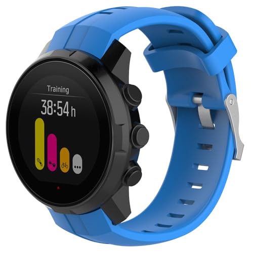 Yoktburu Correa para Suunto Spartan Sport, Suave Silicona Correas de Reloj Deporte Pulsera Compatible con Suunto Spartan Ultra Smartwatch (azul)