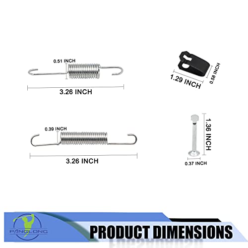 Panglong Club Car Brake Shoes Spring Kit, Fits Ds Precedent Gas Electric Golf Carts,1018163-01 1011466,1980-Up #TOP2