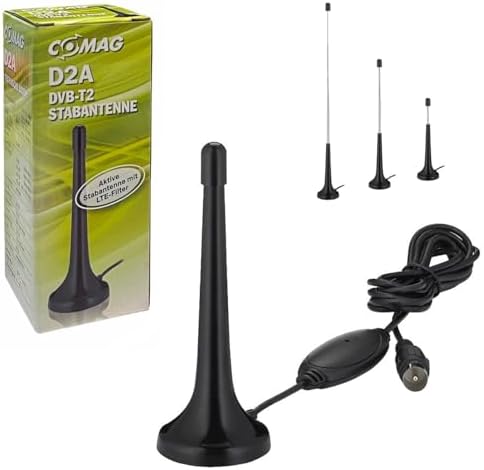 DVB-T2 Zimmerantenne Mit Verstärker - HD TV Antenne Für 4K Fernseher