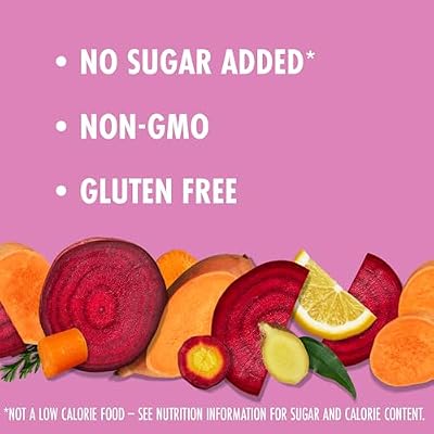 V8 Beet Ginger Lemon 100% Vegetable Juice, Naturally Flavored Vegetable Juice From Concentrate, 46 FL OZ Bottle (Pack of 6)