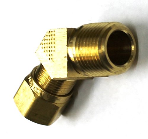 BR 1479-06-06-3/8'' DOT Compression Tube X 3/8'' Male Pipe 45 (.675''-18 Threads)