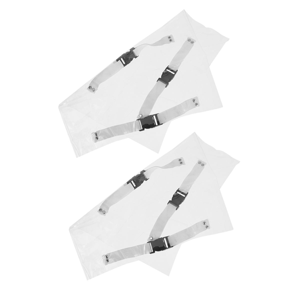 Zerodeko Lot de 2 Protecteurs de Pied pour Chaise Dentaire en Pvc Transparent avec Bande Élastique et Clips Robustes pour Protection Imperméable et Usage Professionnel