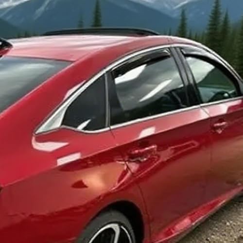 in-Channel Side Car Window Visors Vent Deflectors Rain Guards for