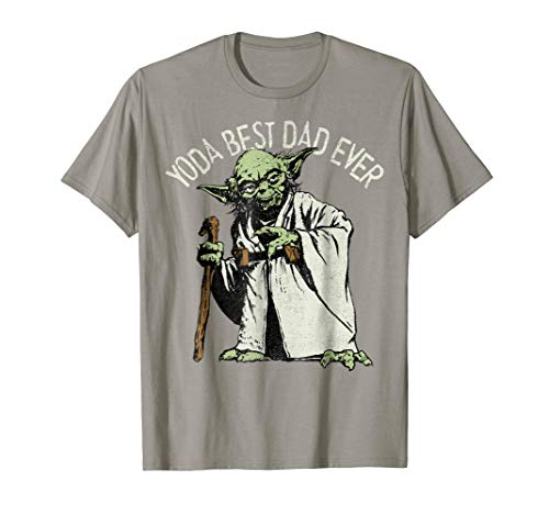 Star Wars Yoda Best Dad Ever Graphic T-Shirt C1