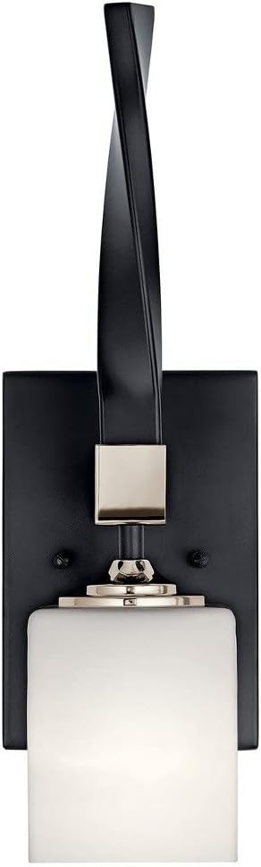 Kichler 55000BK Marette Wall Sconce, 1-Light, Black