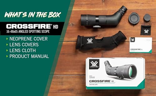 Vortex Optics Crossfire HD Spotting Scopes (16-48x65 Angled) - Thumbnail 6