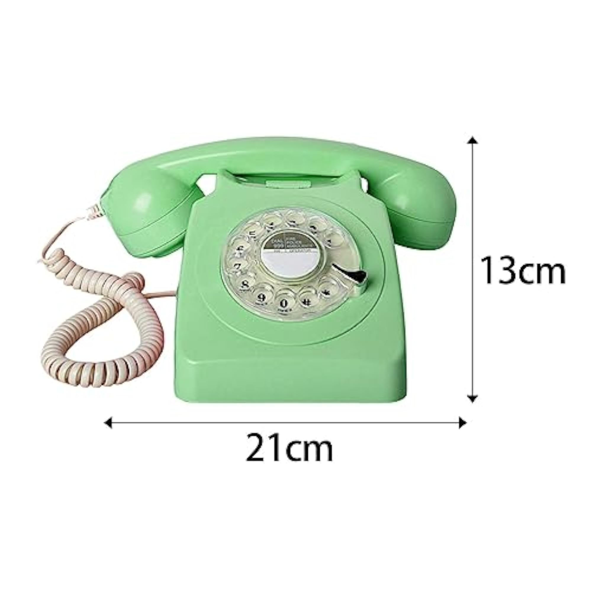 Retro Landline Phone 1960's Style Decorative Green