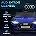 Aosom 12V Kids Electric Ride On Car, Audi E-tron, Battery Powered Toy with Parent Remote Control, Suspension System, Auxiliary Wheels, LED Lights, Music and Horn, MP3 Player, Dark Blue