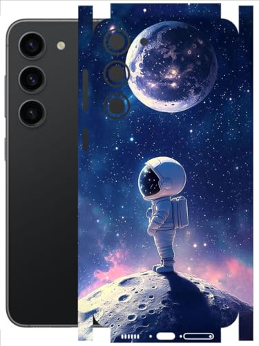 Image of AtOdds - Full Body Back Screen Guard Protector Film - Lamination Wrap Skin Sticker Compatible with Samsung Galaxy S23 (5G) | Scratchproof Matte Finish (Moon)