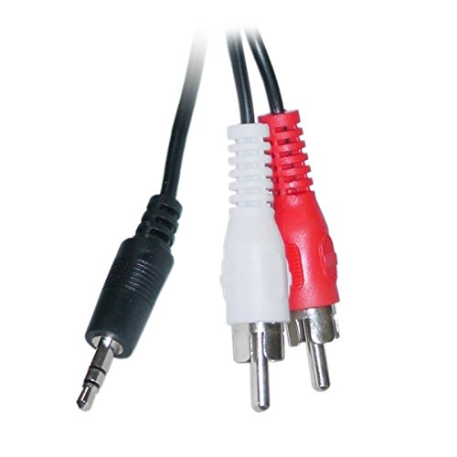 CableWholesale Jason 3.5mm 50-Feet Stereo Male to Two RCA Male Cable (2RCA-STE-50)