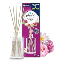 Idea Regalo - Glade Diffusore a Bastoncini, Profumatore per Ambienti con Oli Essenziali, Fragranza Relaxing Zen, Confezione da 1 diffusore da 50ml
