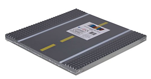 Strictly Briks - Bauplatten Straße - Geraden & Kurven - 100% kompatibel mit Allen führenden Marken - 10 x 10 (25,4 x 25,4 cm) - 4 Stück (2 gerade und 2 mit Kurven) – Bild 7