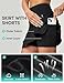 IUGA High Waist Golf Skirt Tennis Skirt with 5 Pockets Skorts for Woman Athletic Skirt for Workout Casual Black