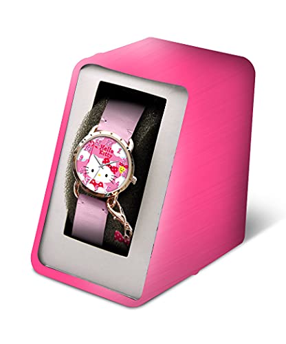 Kid Licensing HK50028 RELOJ ANALOGICO GRABADO DIAL C&A HELLO KITTY Learning Watches, Multi-Coloured (Multi-Coloured)