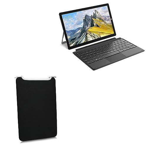 BoxWave Case Compatible with Teclast X16 - SlipSuit, Soft Slim Neoprene Pouch Protective Case Cover - Jet Black