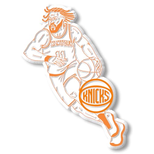 Jalen Brunson 3D Molded Rubber Magnet, New York Knicks by Classic Magnets, 3.6" x 2.6", Collectible NBA Souvenirs and Gifts Made in The USA