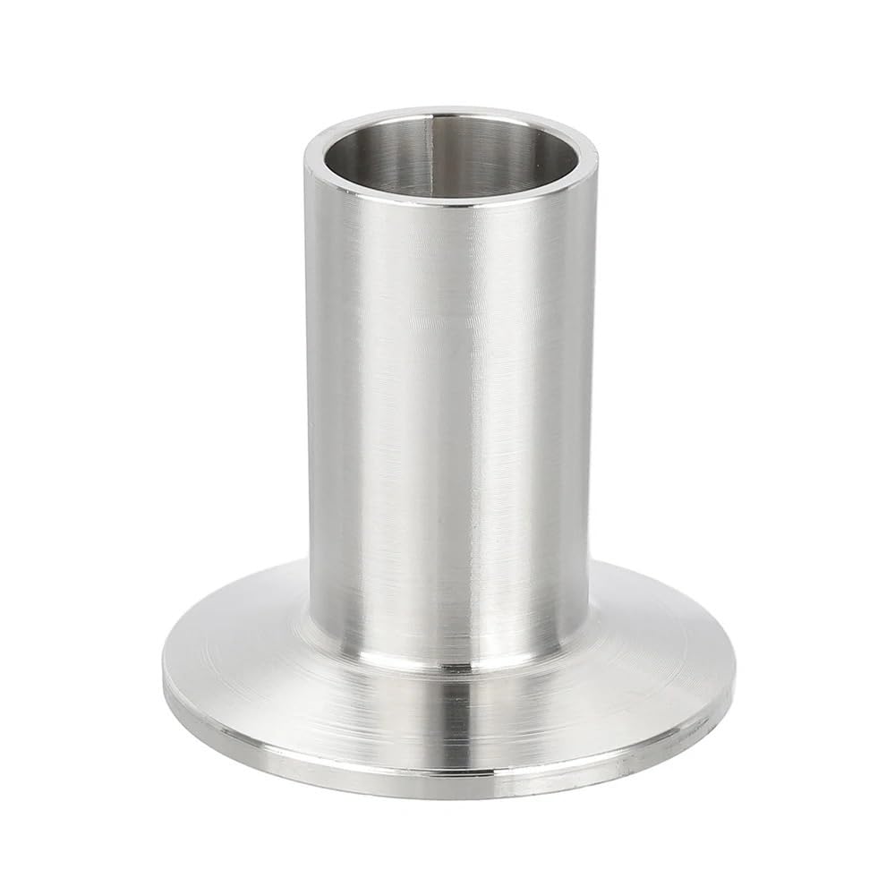 zorfar 304 Stainless Steel Sanitary Tri Clamp Long Weld Clover Ferrule, 50mm Height Tri Clamp Weld End Pipe Fitting 1PCS(108mm-119mm)