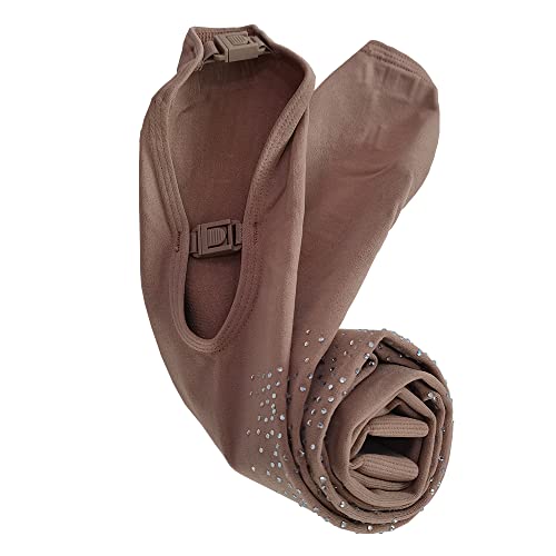 LIUHUO Collant de Patinage Artistique pour Fille avec Diamants sur Les Deux côtés