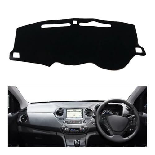 Tapis de tableau de bord anti-dérapant pour Hyundai Grand I10 2013-2018 RHD
