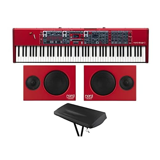 Nord Stage 3 88 88-Key Fully-Weighted Hammer Action Keybed Bundle with Nord Piano Monitors V2 and 88-Key Dust Cover (3 Items)