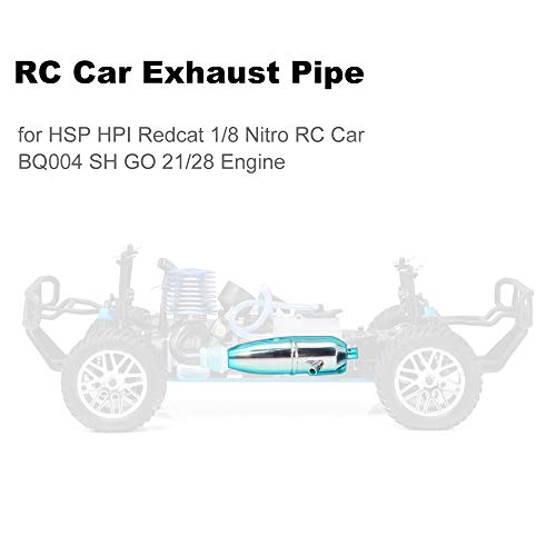 Goolrc Rc Car Exhaust Pipe Exhaust Joint Tubing For Hsp Hpi Redcat 1/8 Nitro Rc Car Bq004 Sh Go 21/28 Engine #TOP1