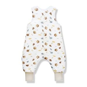 PeekaBoo Baby Zomerslaapzak met voeten, 100 cm, slaapzak voor zomer met benen voor kinderen, lichte slaapzakken met voeten, babyslaapzak met voeten, lente, slaapzak voor het hele jaar door met voeten (Bio katoen)