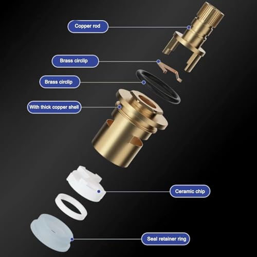 Waschmaschinen-Waschtisch-Wasserstopp-Ventil, automatische Wasserstopp-Waschmaschinen-Wasserhahn-Messing-Wasserstopp, schnell öffnendes Winkelventil (schwarz)